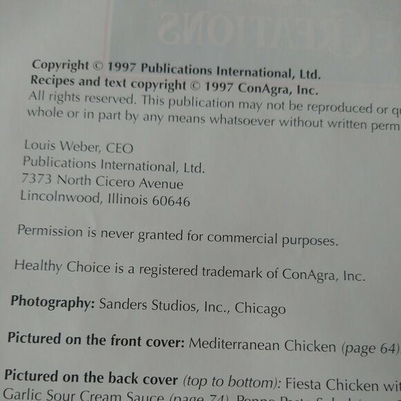 Recipes for Today - Healthy Choice Condensed Soups Cookbook -1997 HC - Picture 11 of 13